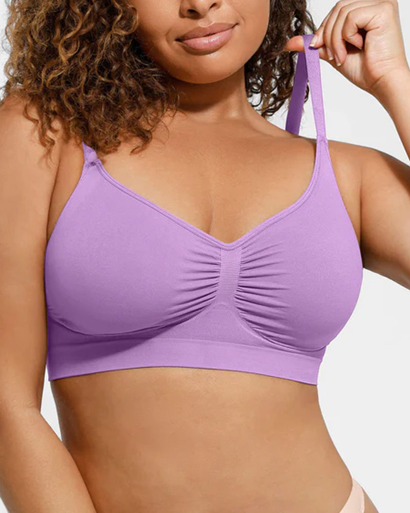 Women's Full Coverage Non-Padded Wireless Sculpt Bra-33