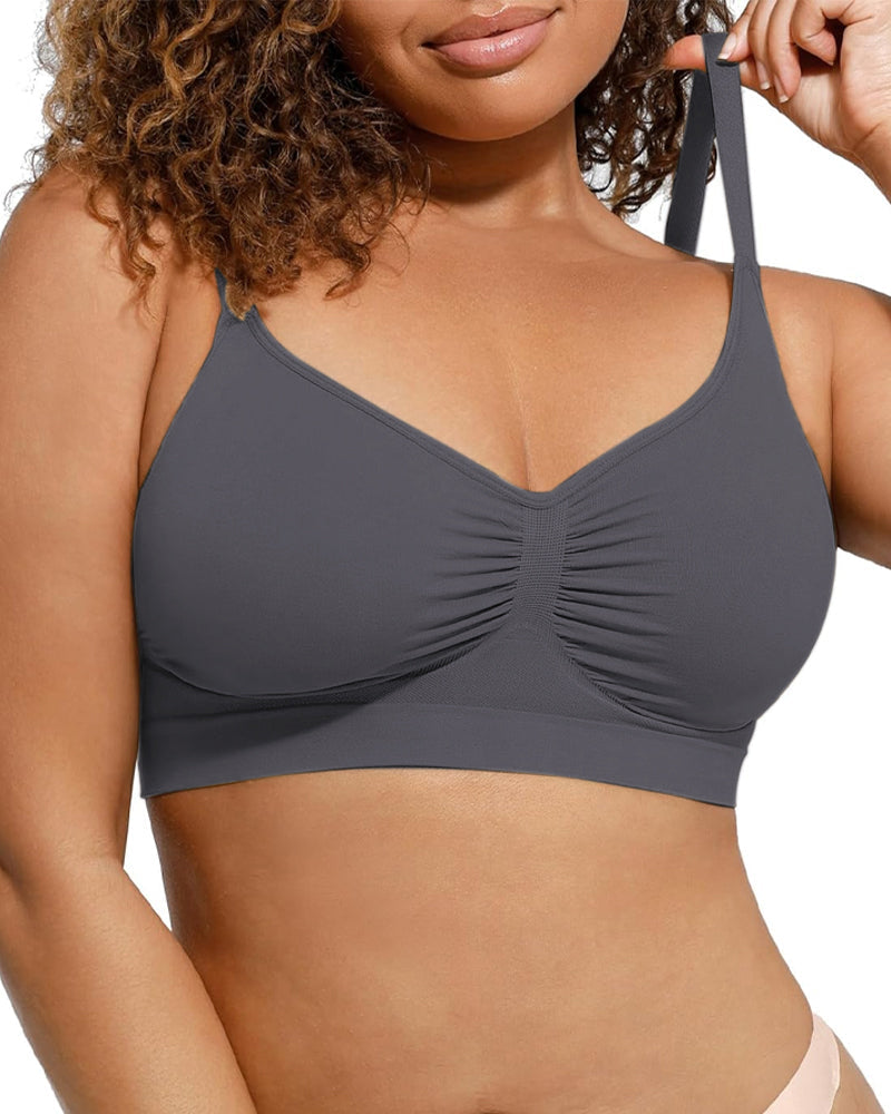 Women's Full Coverage Non-Padded Wireless Sculpt Bra-53