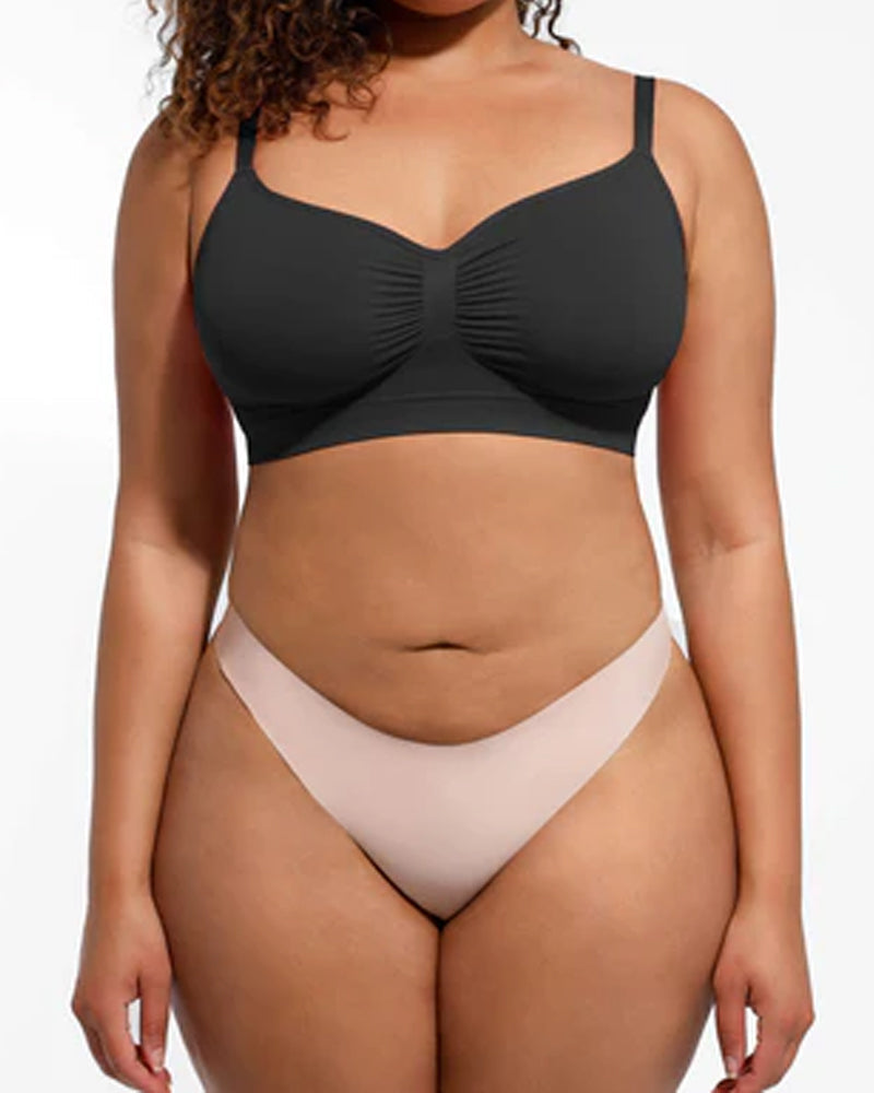 Women's Full Coverage Non-Padded Wireless Sculpt Bra-10