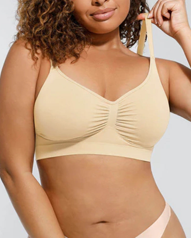 Women's Full Coverage Non-Padded Wireless Sculpt Bra-18