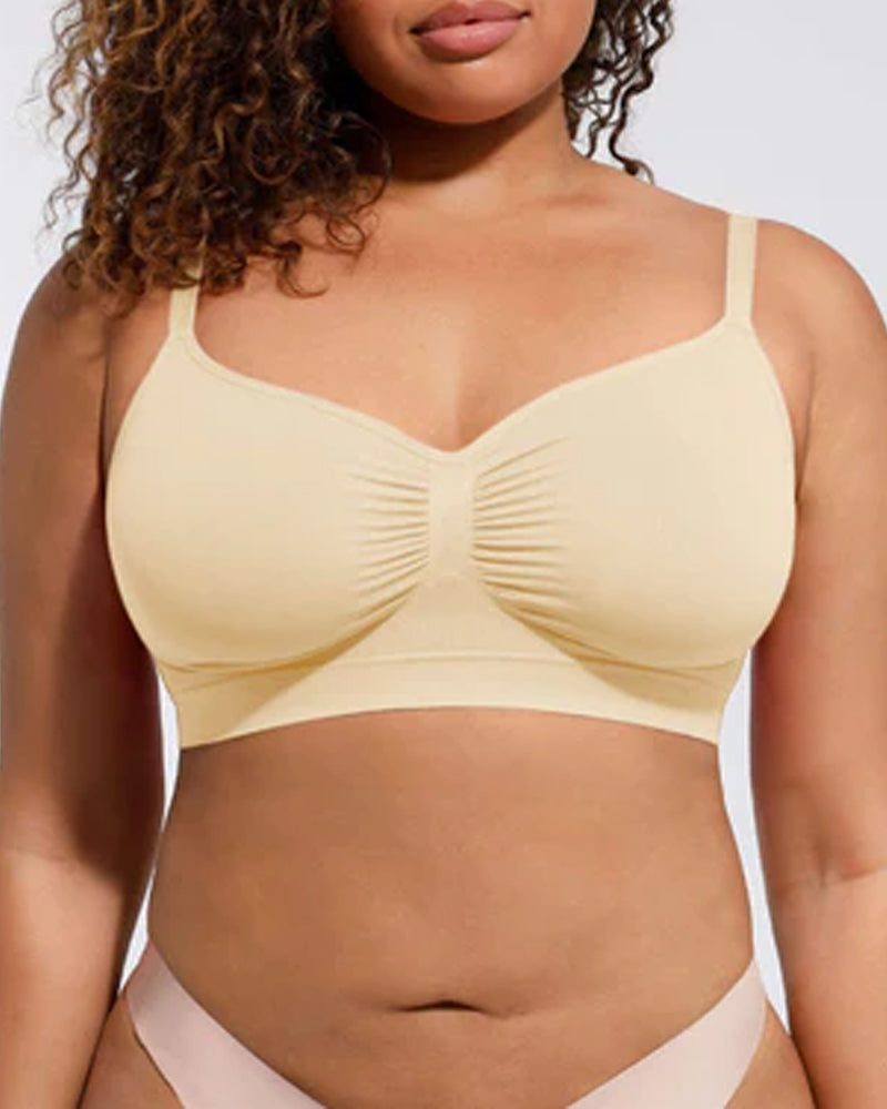 Women's Full Coverage Non-Padded Wireless Sculpt Bra-19