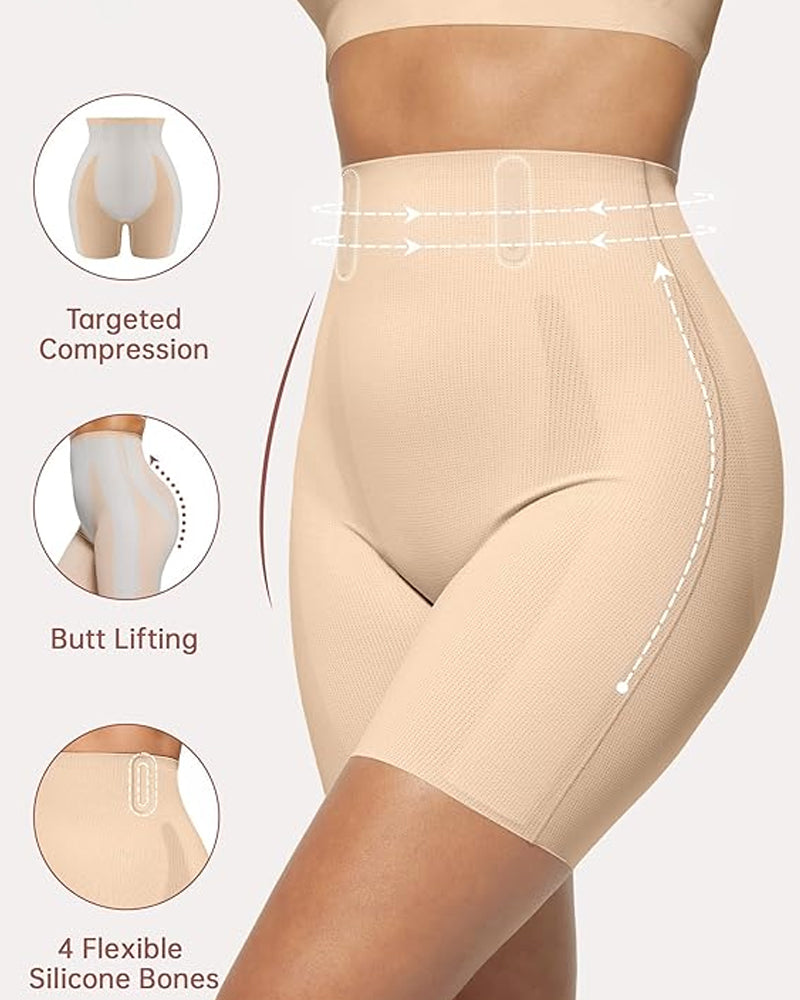 Tummy Control Butt Lifting Shapewear Breathable Comfortable Shorts-3
