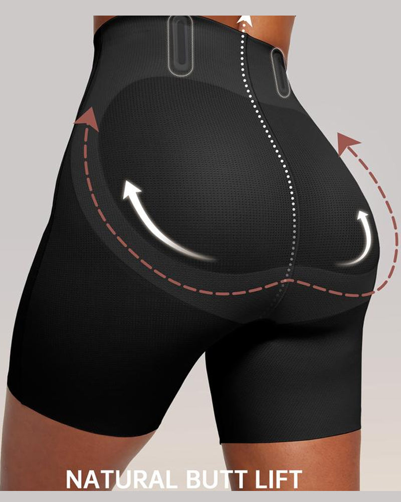New Tummy Control Butt Lifting Shapewear Breathable Comfortable Shorts-12