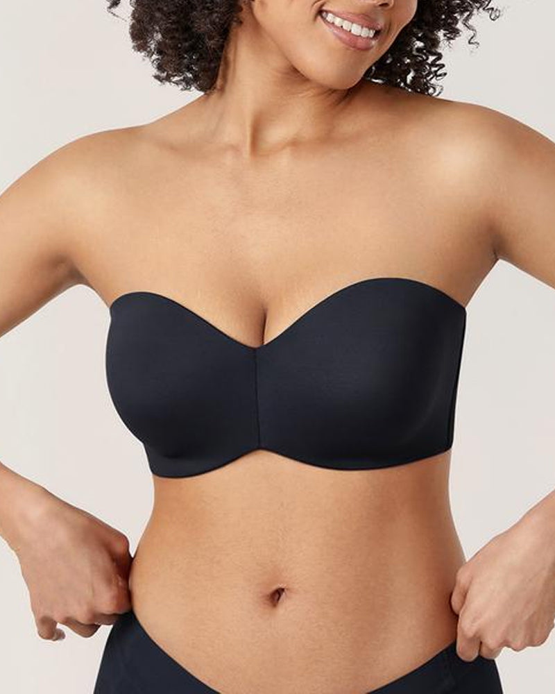 Women's Strapless Bra Unlined Underwire-1