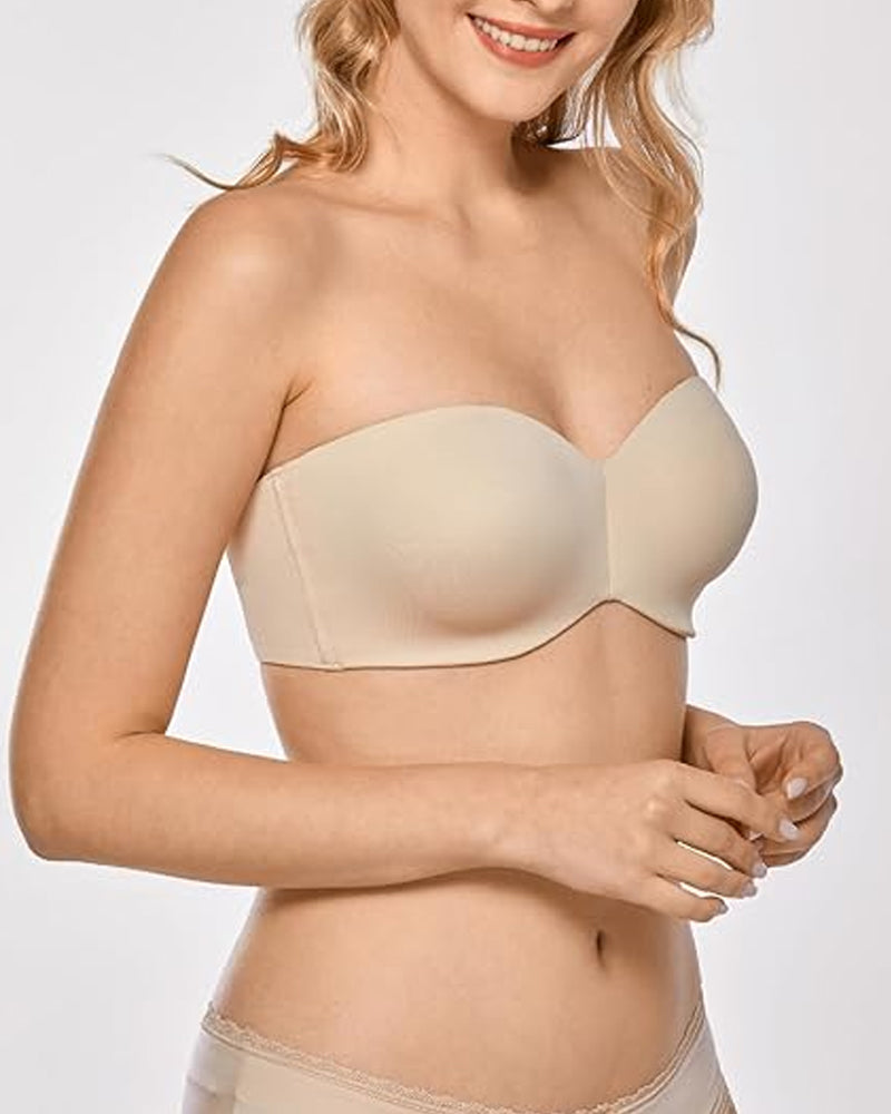 Women's Strapless Bra Unlined Underwire-10