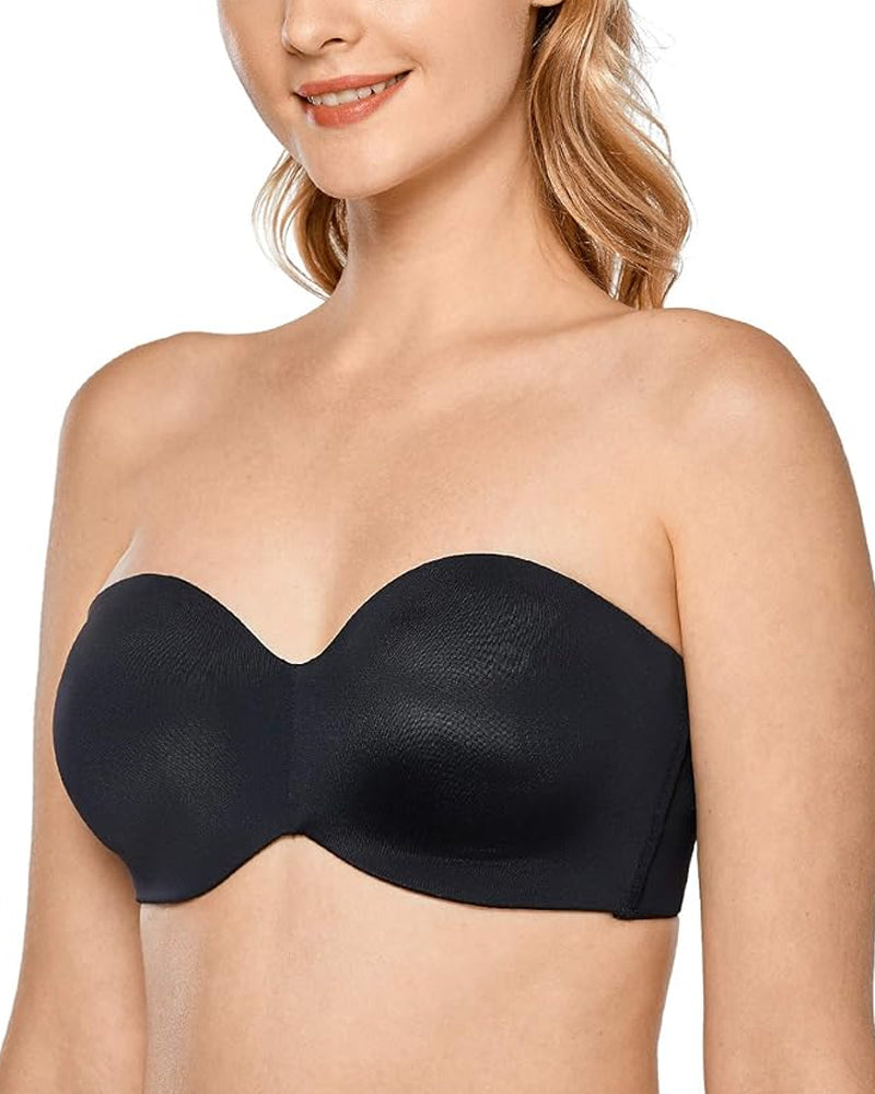 Women's Strapless Bra Unlined Underwire-2