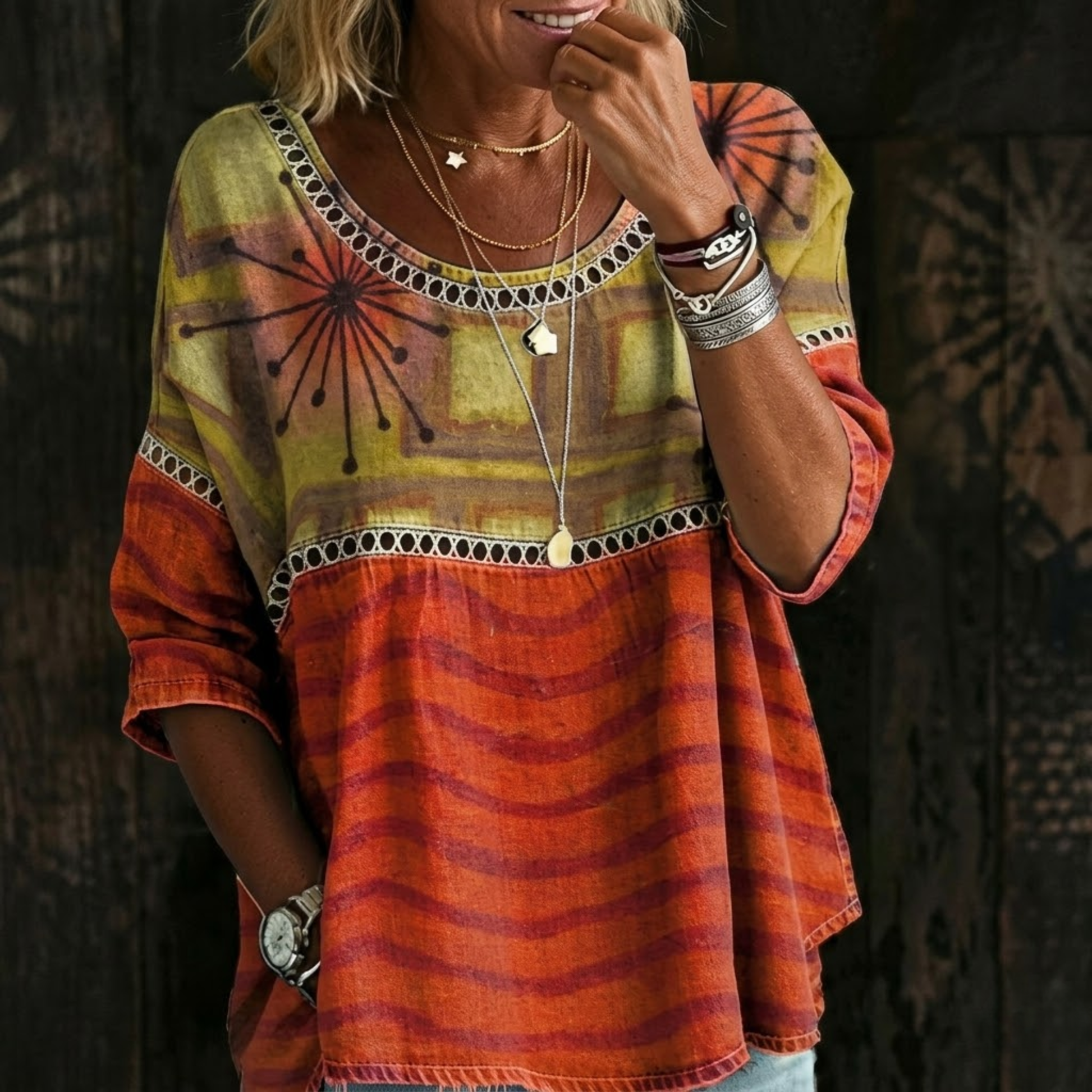 Jennay | Vintage Casual Blouse-1