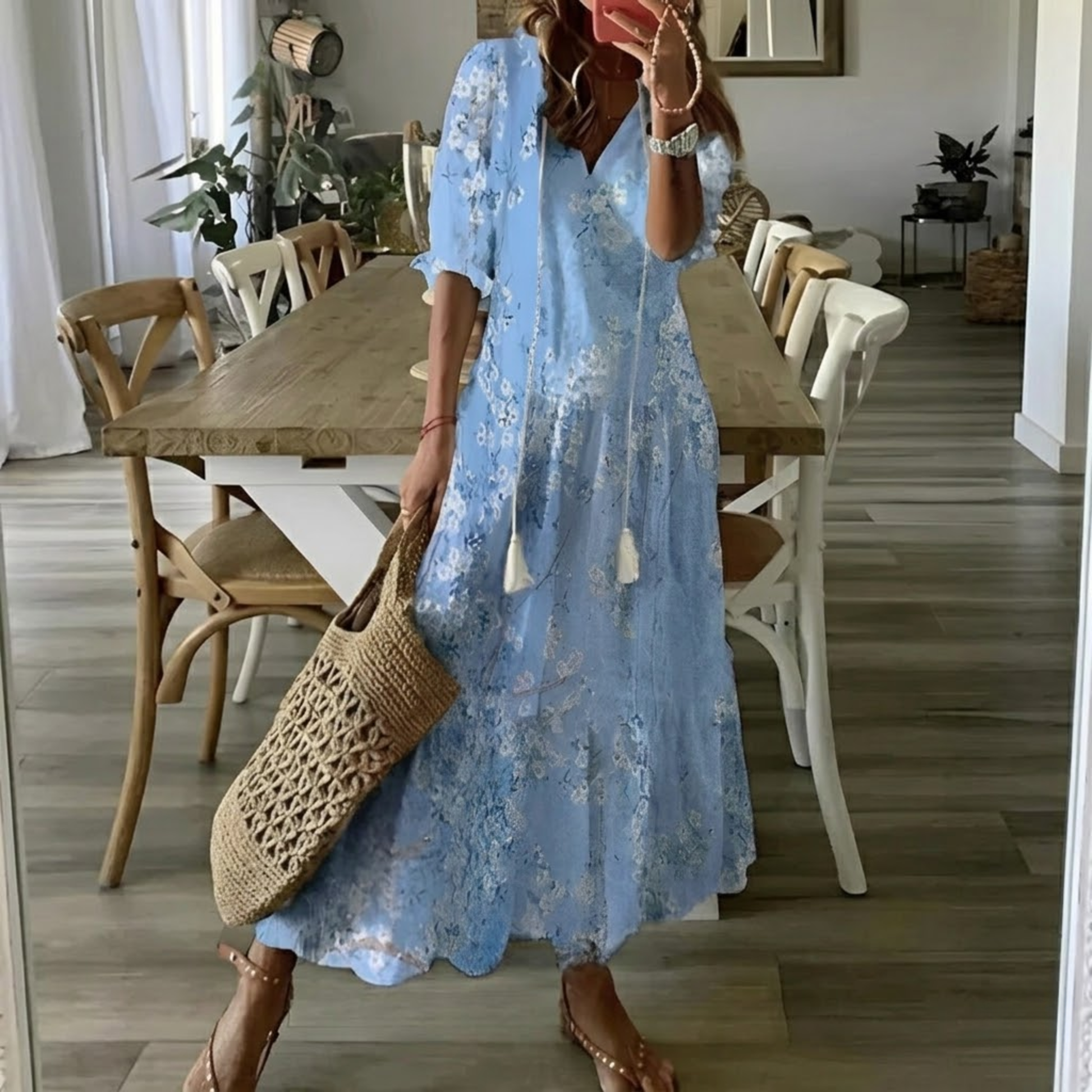 Vonda - Boho Vintage Summer Dress-1
