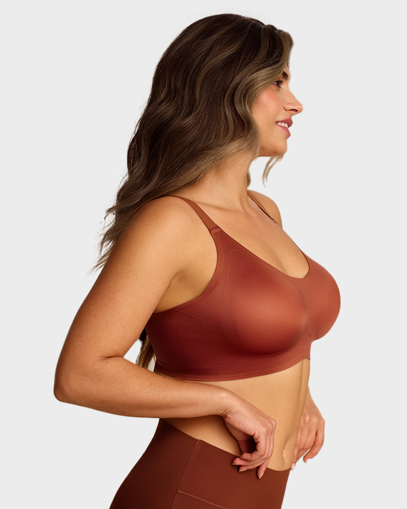 Luxury Satin Seamless Wireless Support Bra-3