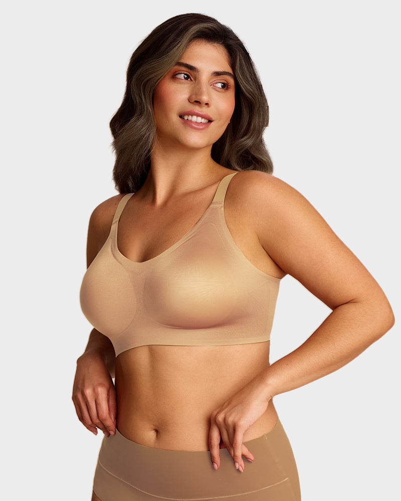 Luxury Satin Seamless Wireless Support Bra-11