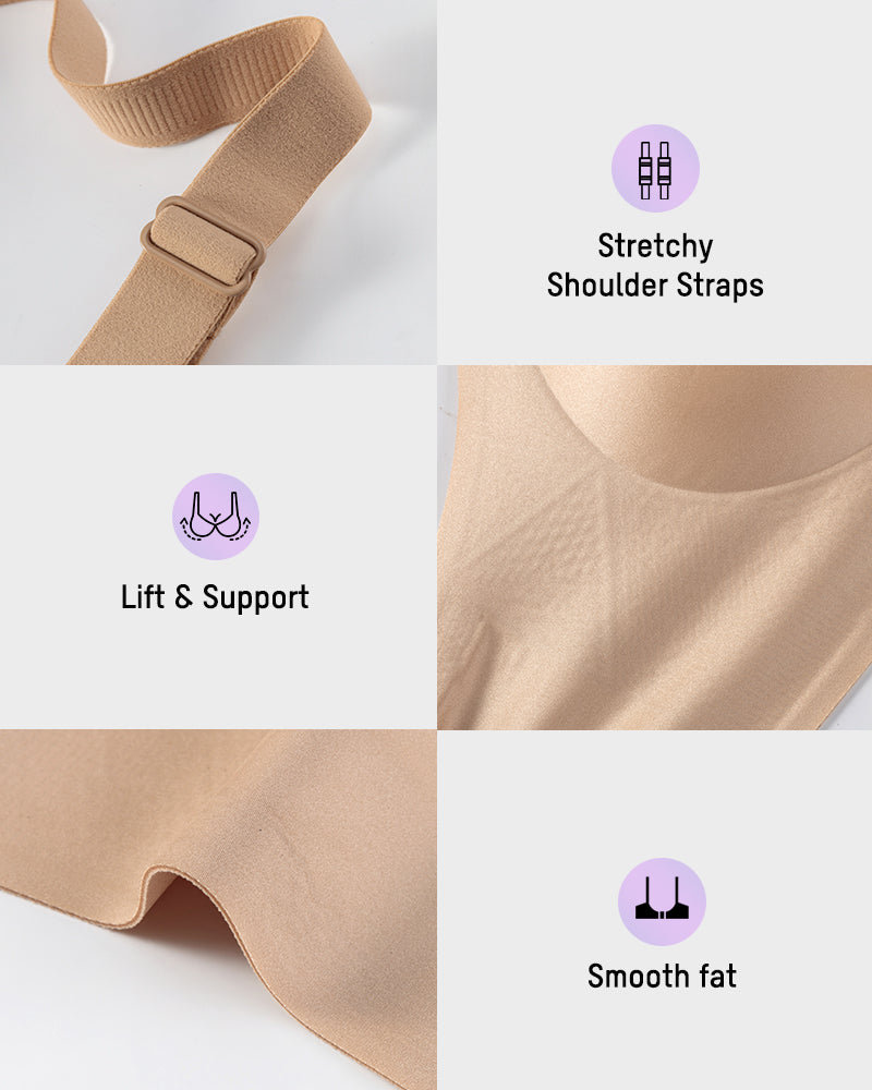 Luxury Satin Seamless Wireless Support Bra-18