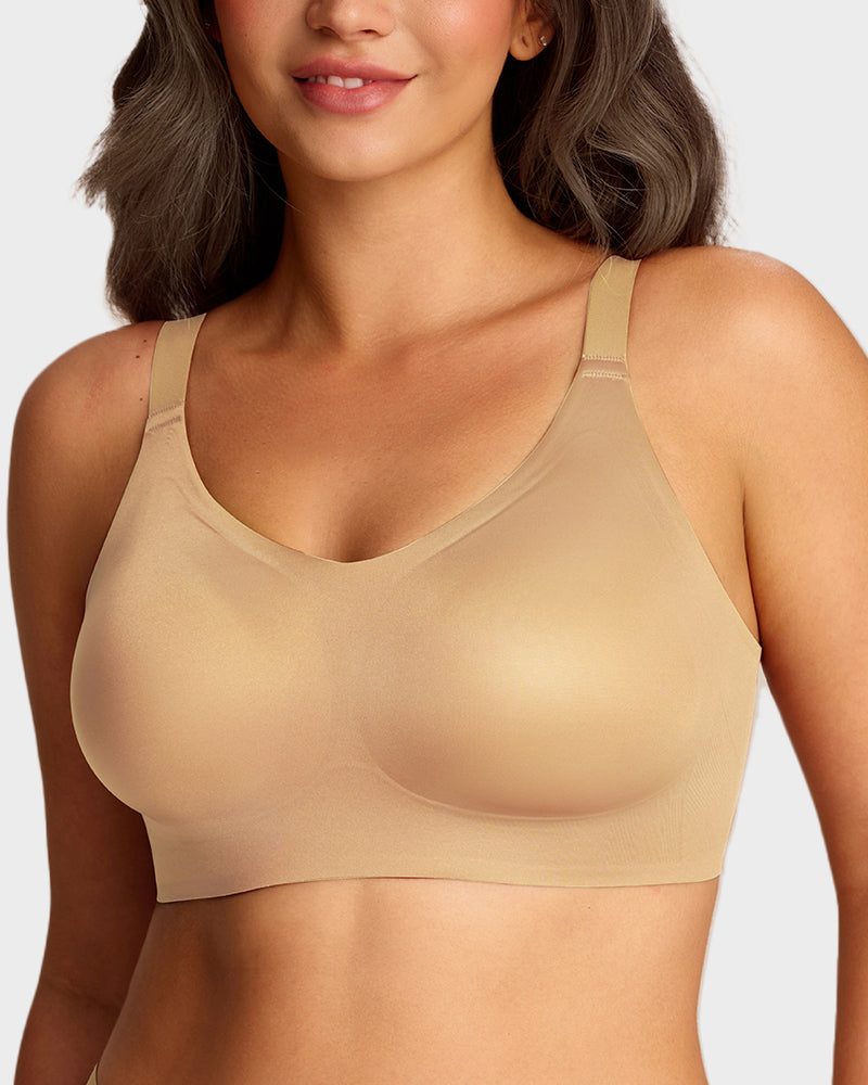 Luxury Satin Seamless Wireless Support Bra-20