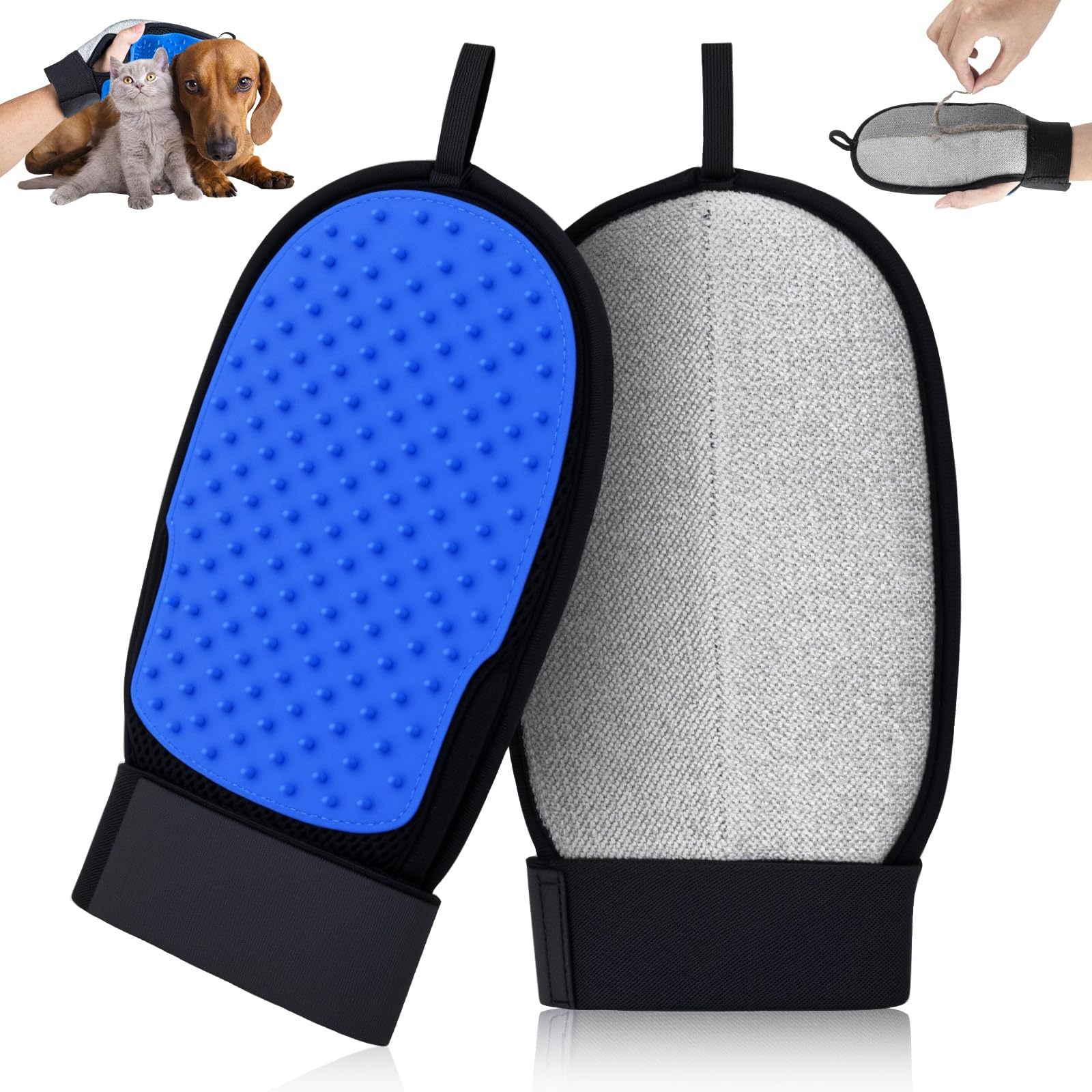 Pet Static Hair Removal Glove Hair Remover Ultimate Cat Hair Cleaning Tool-1