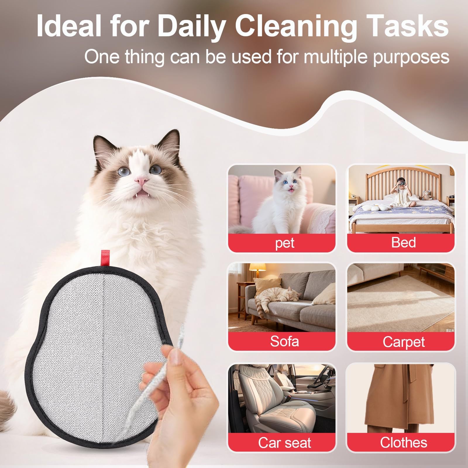 Hair Removal Gloves for Pets Cat Dog Hair Cleaning gloves-12