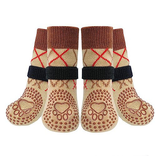 Dog Socks Paw Covers Waterproof & Non-Slip Dog Footwear for Outdoors-9
