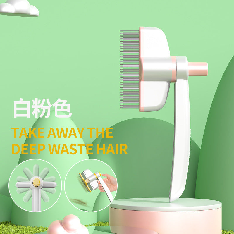 Cat Dog Comb Hair Removal Tool Pet Self-cleaning Comb for Long Hair Massager-6