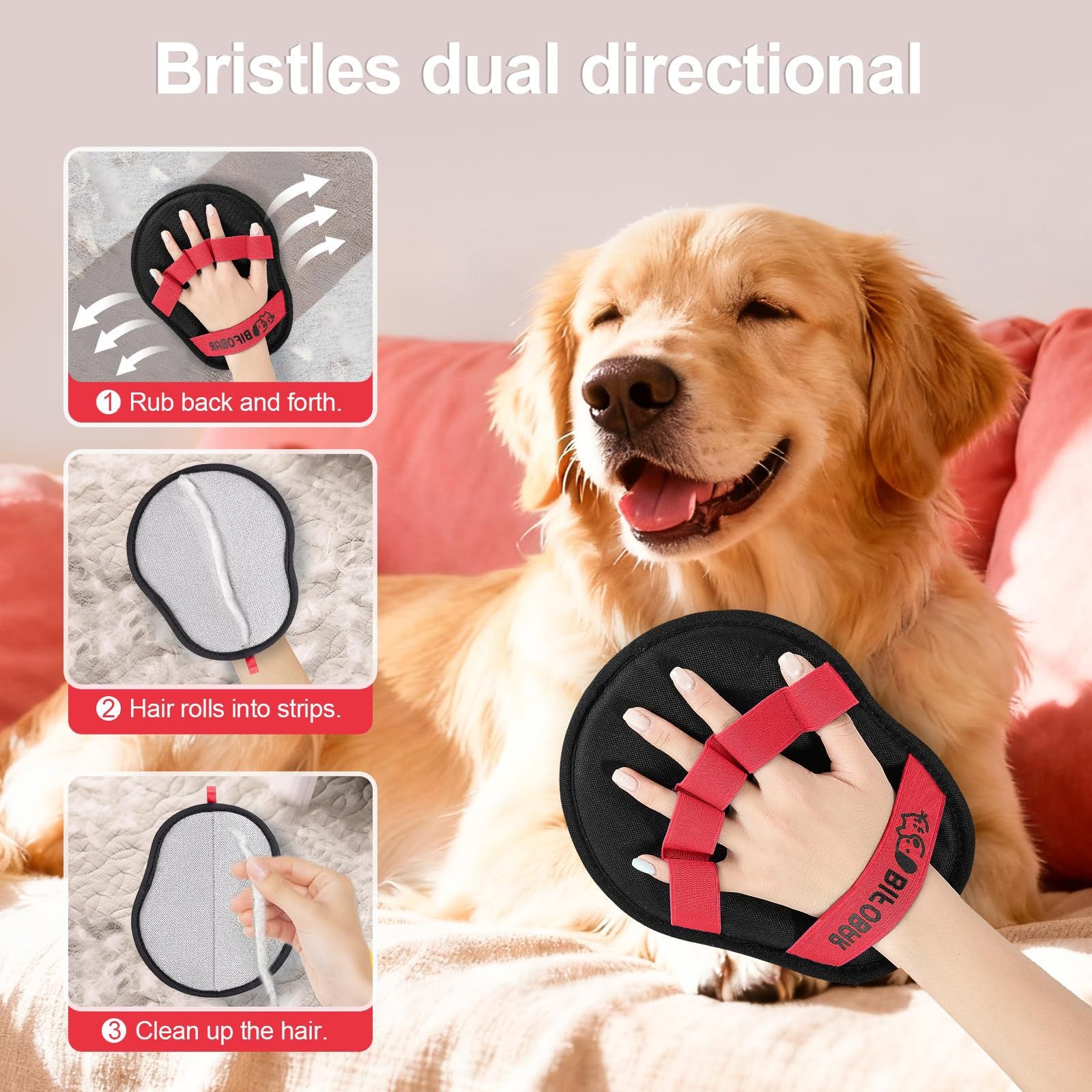 Hair Removal Gloves for Pets Cat Dog Hair Cleaning gloves-11