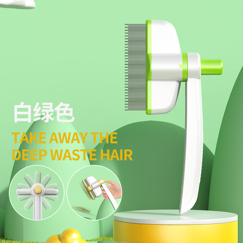 Cat Dog Comb Hair Removal Tool Pet Self-cleaning Comb for Long Hair Massager-7