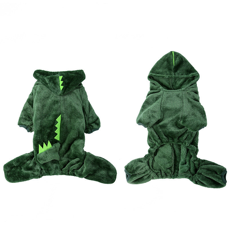Pet Four-legged Clothes Transformation Costumes Small Dog Tiger Clothing-3