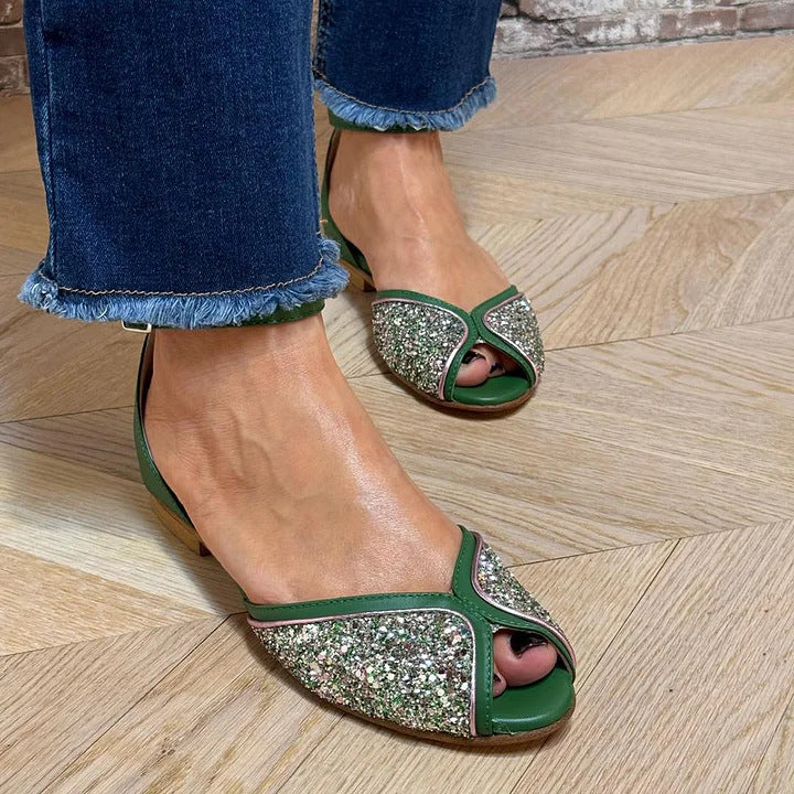 BRYNLEE | FLAT SANDAL WITH ANKLE STRAP-2
