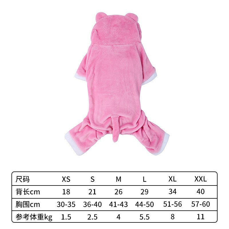 Pet Four-legged Clothes Transformation Costumes Small Dog Tiger Clothing-9