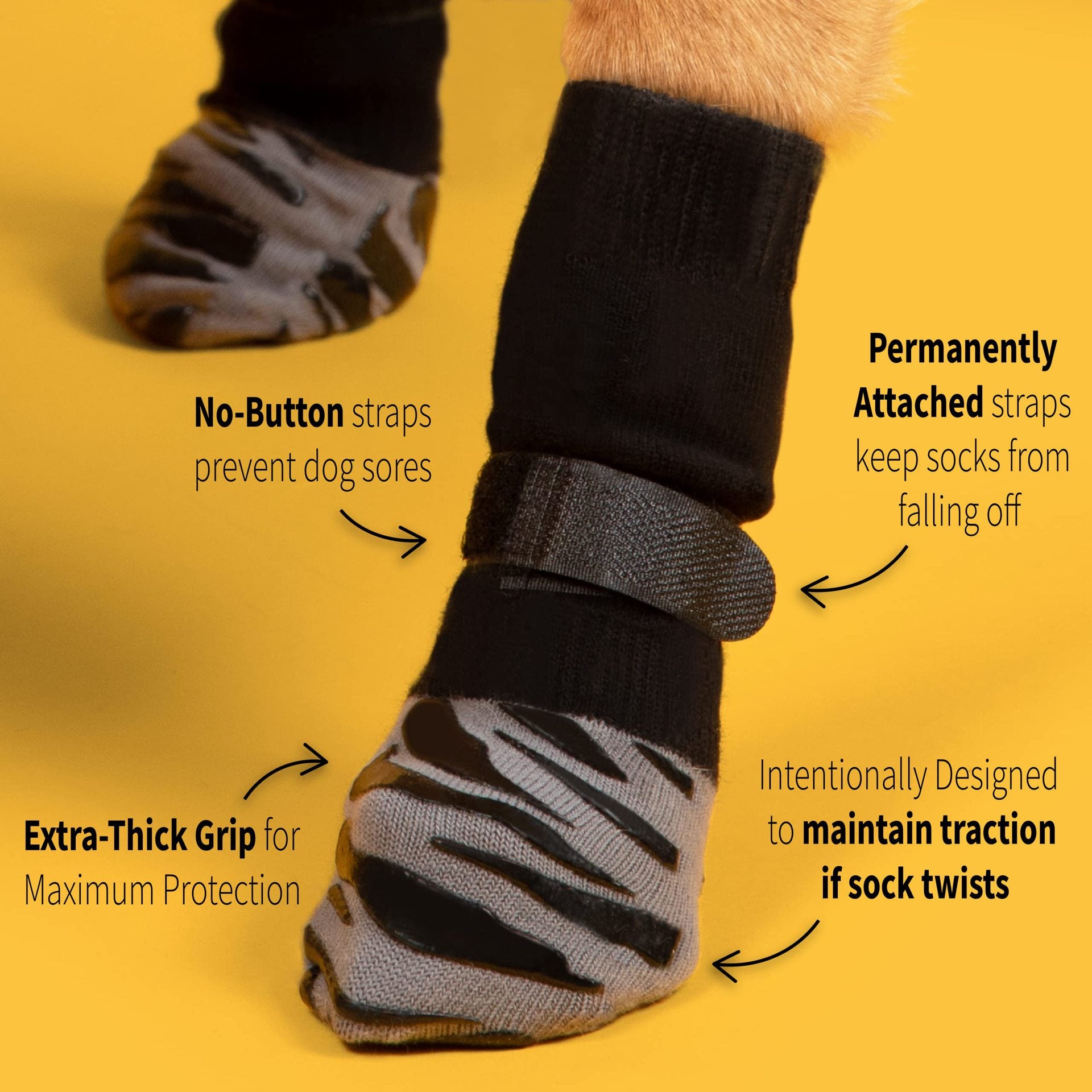 Dog Socks Paw Covers Waterproof & Non-Slip Dog Footwear for Outdoors