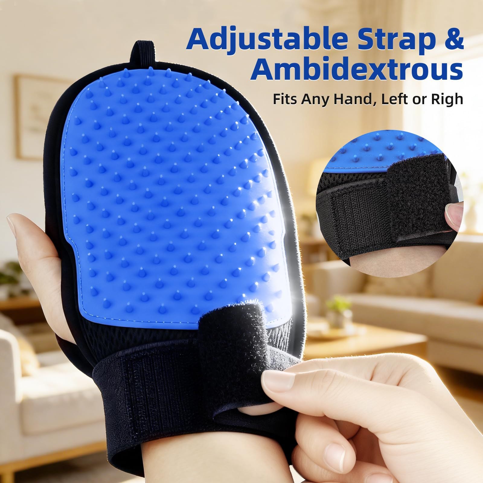 Pet Static Hair Removal Glove Hair Remover Ultimate Cat Hair Cleaning Tool