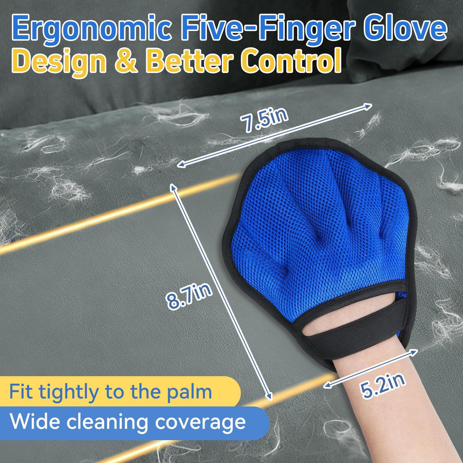 Pet Static Hair Removal Glove Hair Remover Ultimate Cat Hair Cleaning Tool-3
