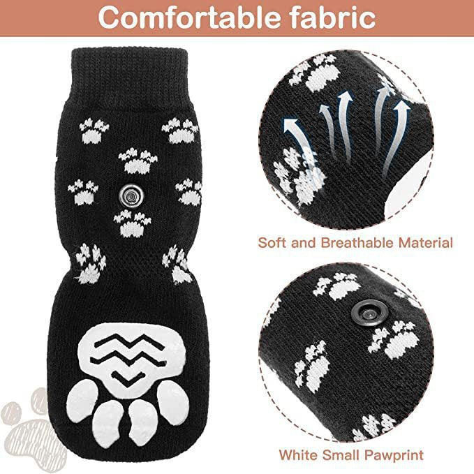 Pet Socks Dog Socks Outdoor Non-slip Waterproof Socks for Small and Large Dogs-4