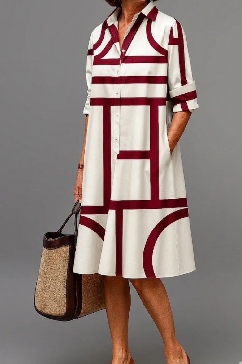 Dana | Sophisticated Midi Dress-1