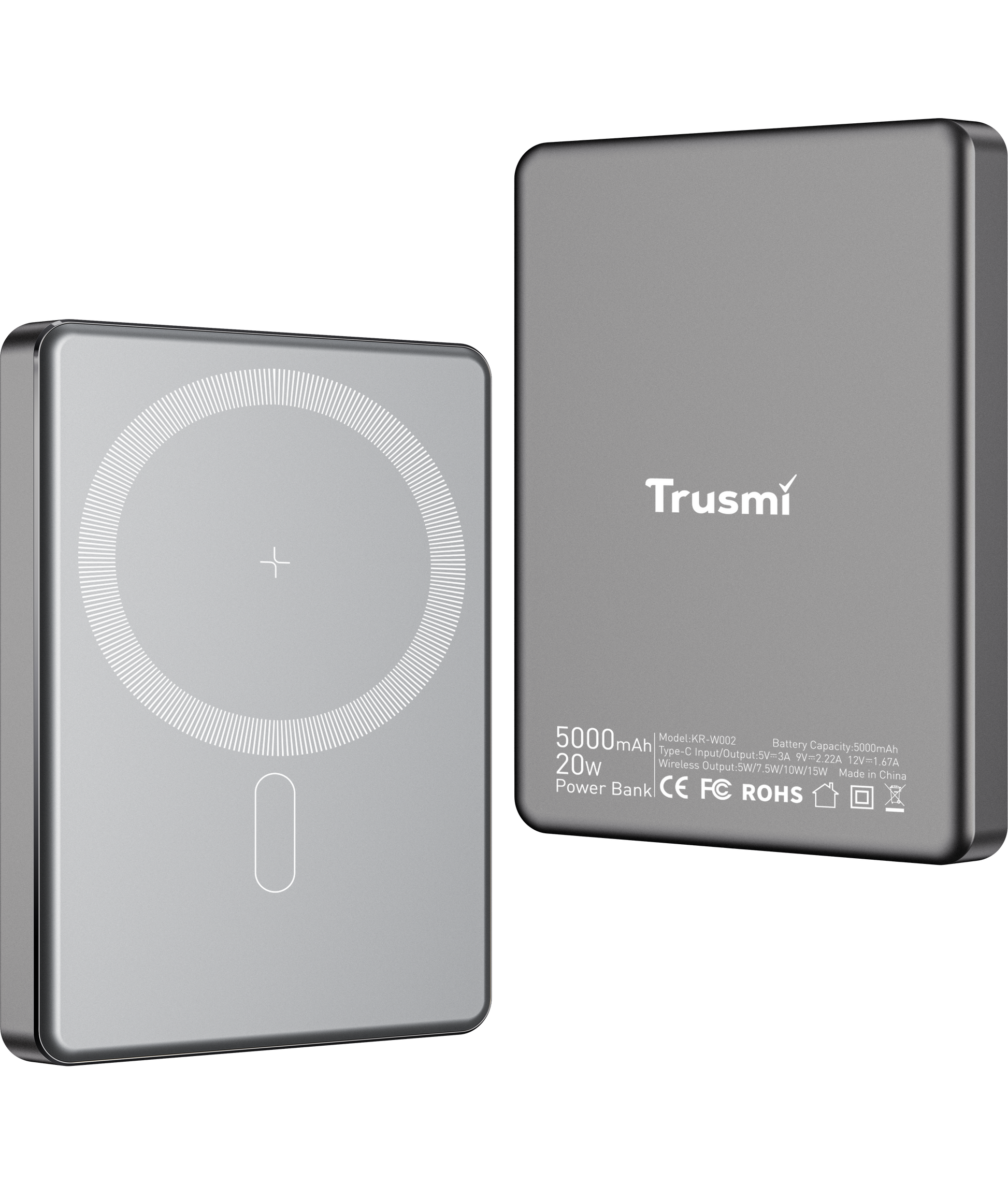 TRUSMI Portable Magnetic Power Bank 5000mAh - 10000mAh-2