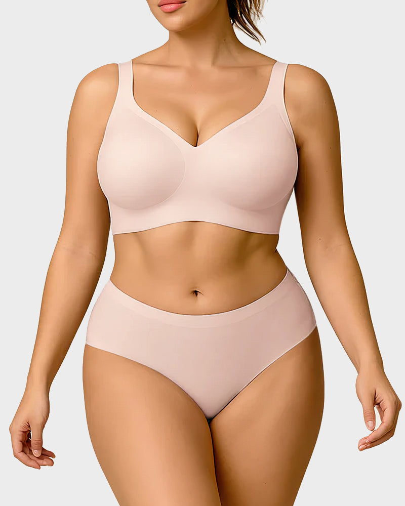 Seamless Wireless Everyday Bra – Comfy Full Coverage Fit-20