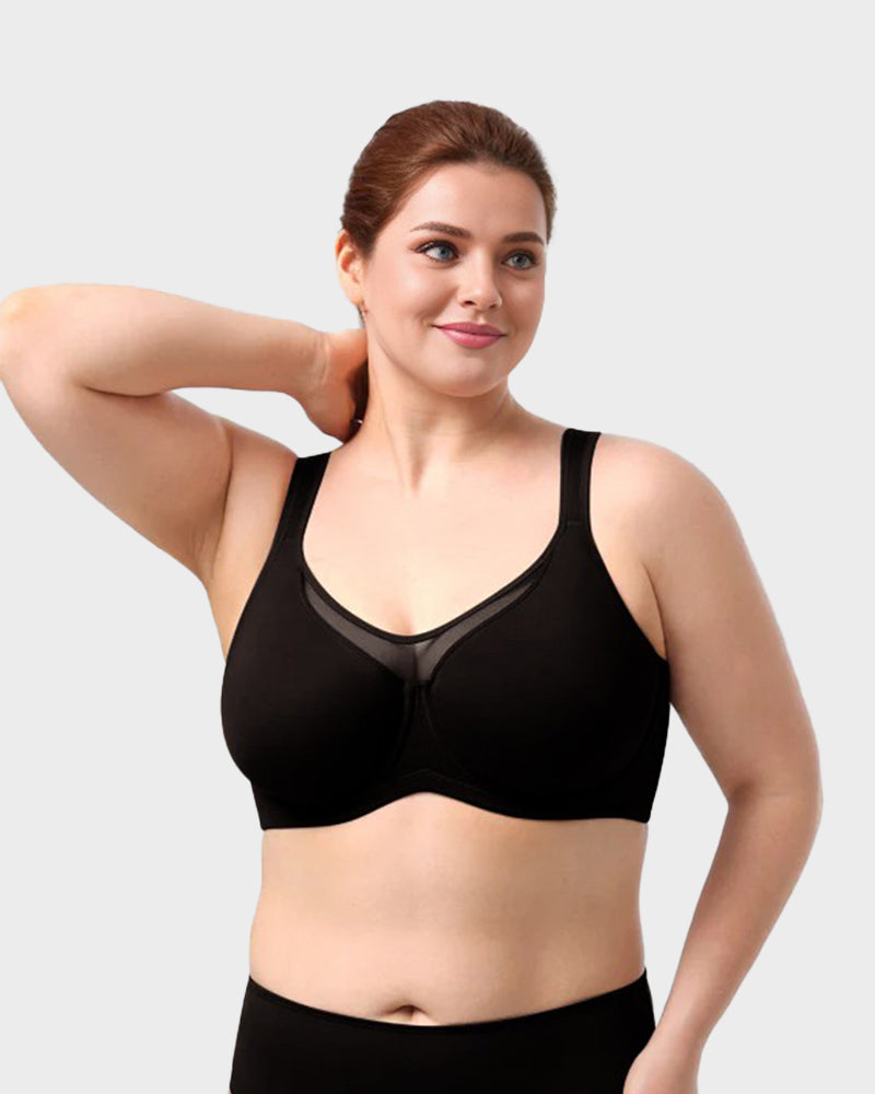 Plus Size Cooling Full Coverage Minimizer Bra-8