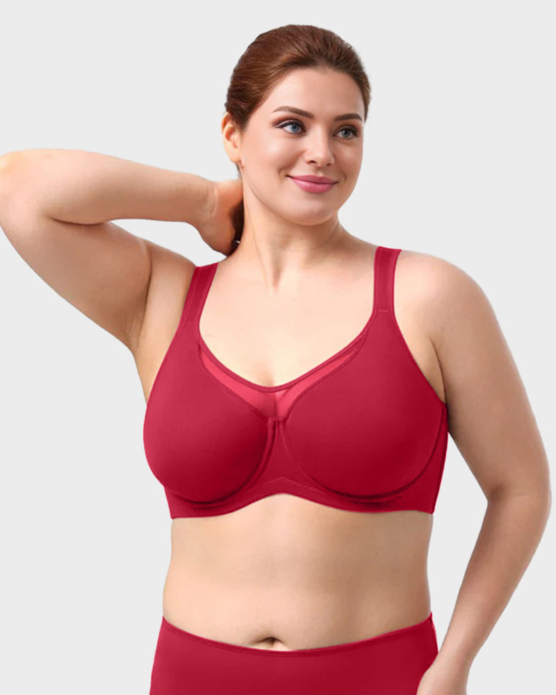 Plus Size Cooling Full Coverage Minimizer Bra-13