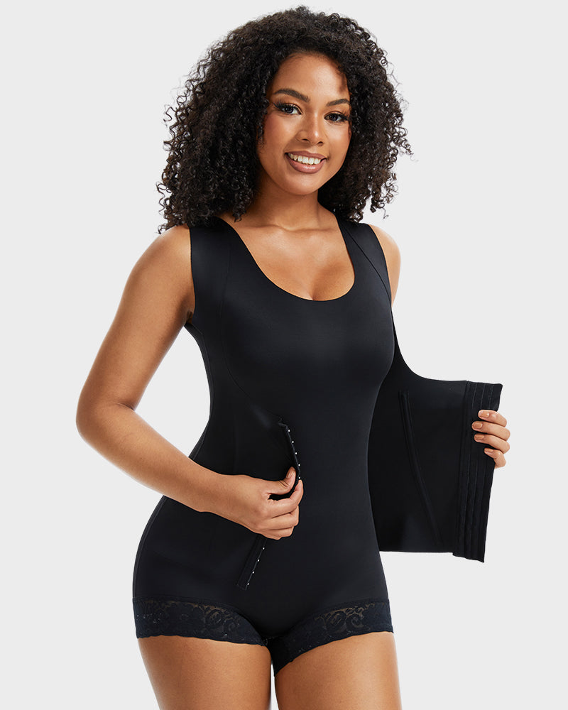 Double-Layer PowerMesh Tummy Sculpt Bodysuit-12