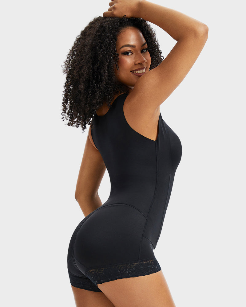 Double-Layer PowerMesh Tummy Sculpt Bodysuit-14