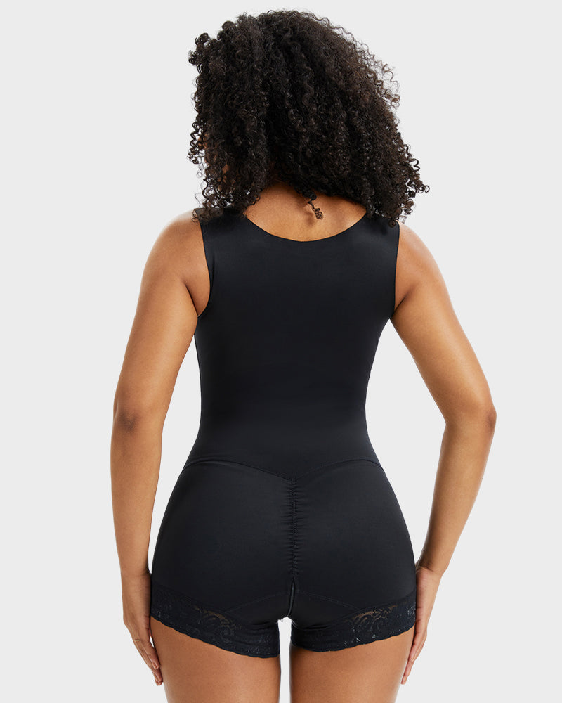 Double-Layer PowerMesh Tummy Sculpt Bodysuit-15