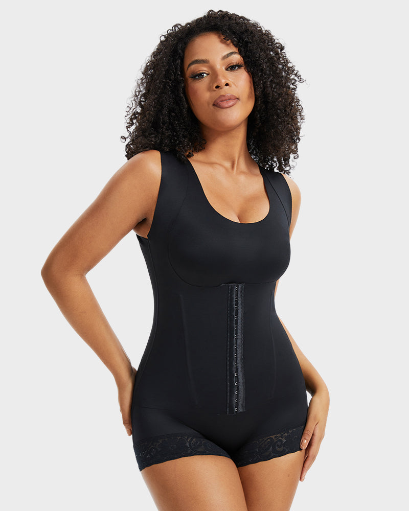 Double-Layer PowerMesh Tummy Sculpt Bodysuit-13