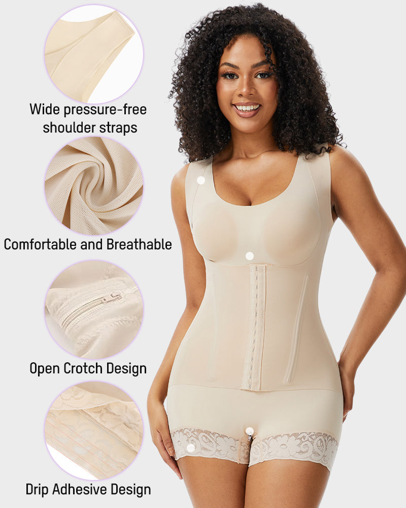 Double-Layer PowerMesh Tummy Sculpt Bodysuit-7