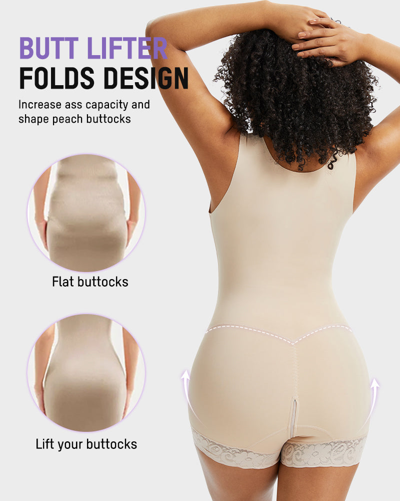 Double-Layer PowerMesh Tummy Sculpt Bodysuit-9