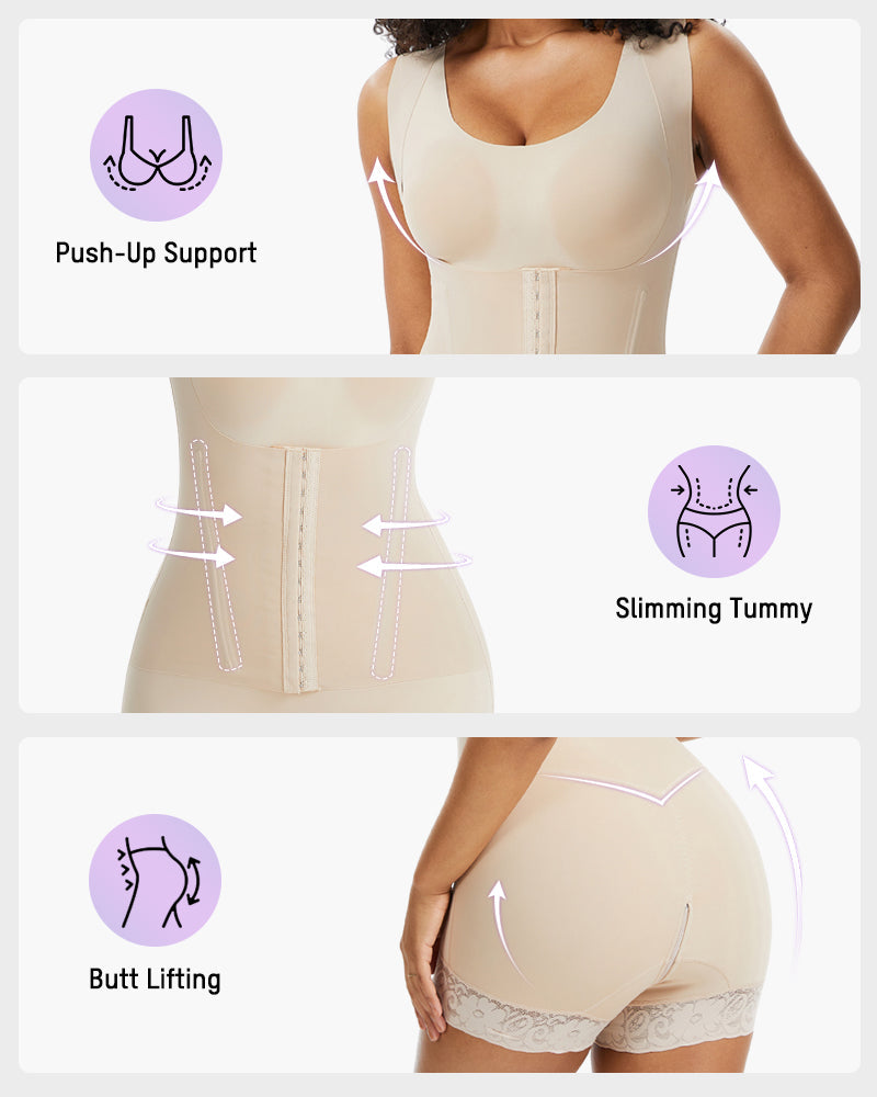 Double-Layer PowerMesh Tummy Sculpt Bodysuit-8