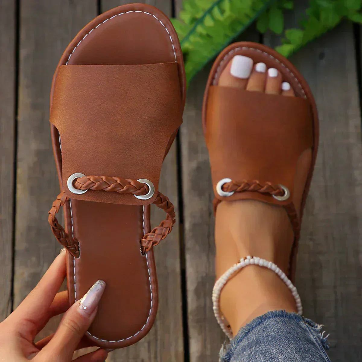Iris | Braided Boho Sandals-1