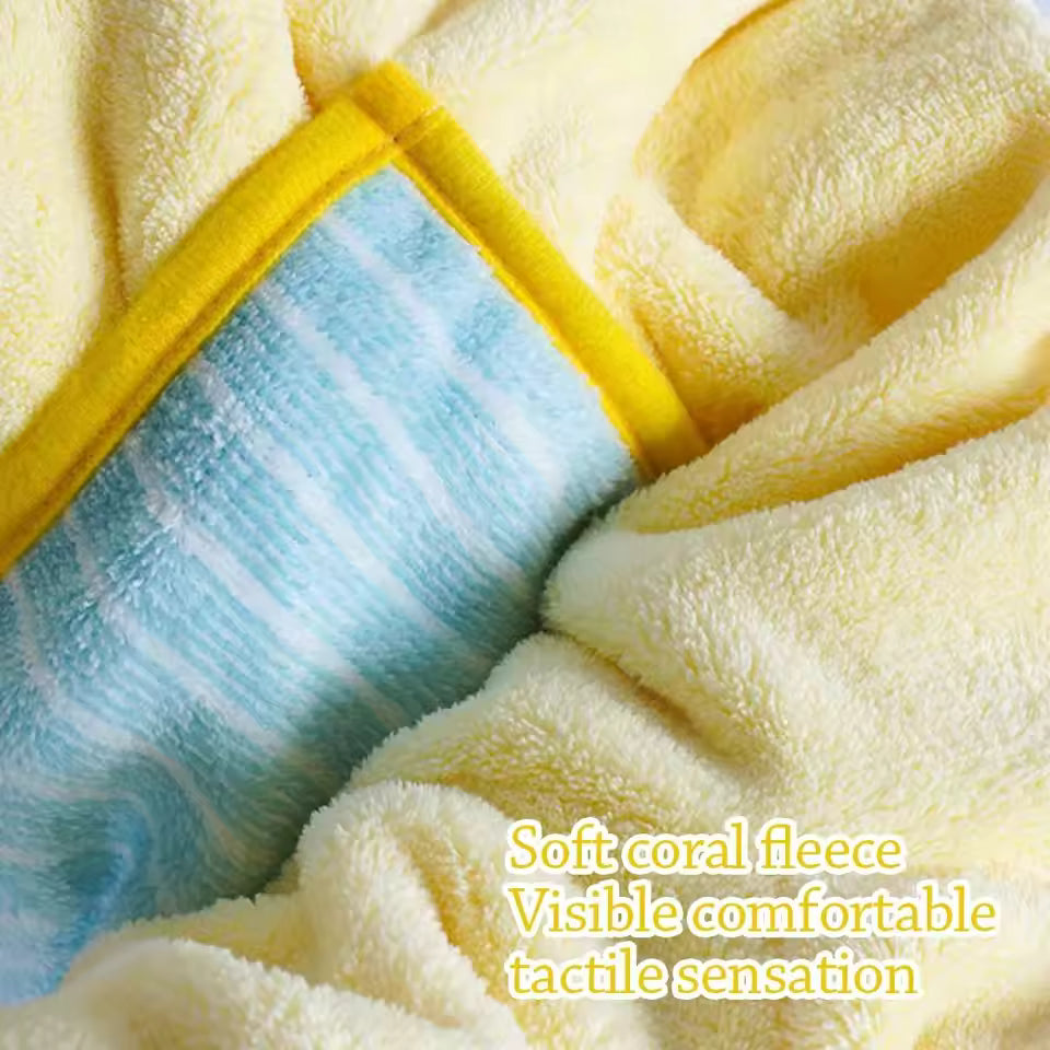 Cute Quick-drying Dog Bathrobe Absorbent Soft Puppy Robe Nightwear Pet Bathing Supplies Dog Towel for Small Large Dog-4