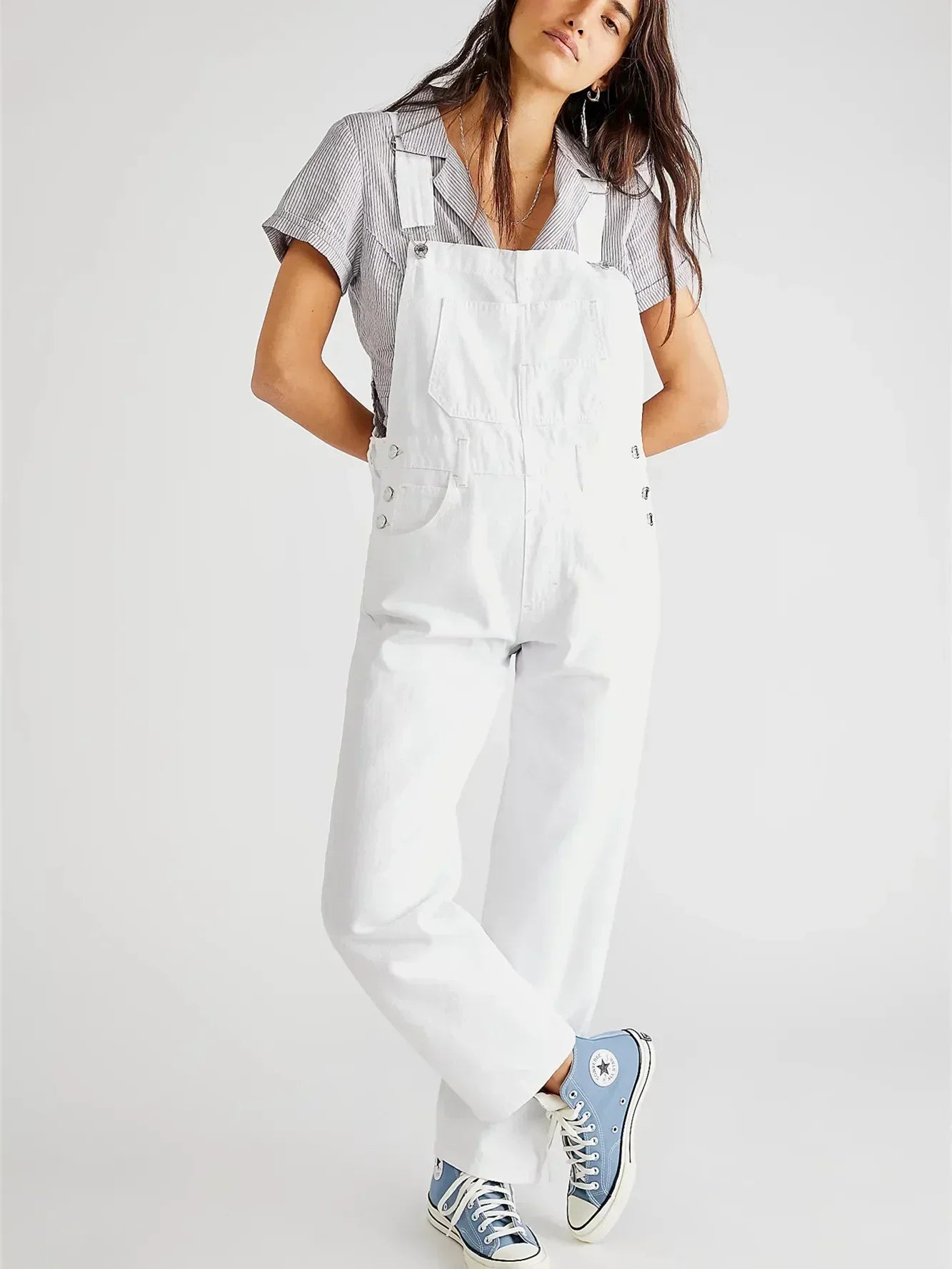 Riley | Classic Bib Denim Overalls-7