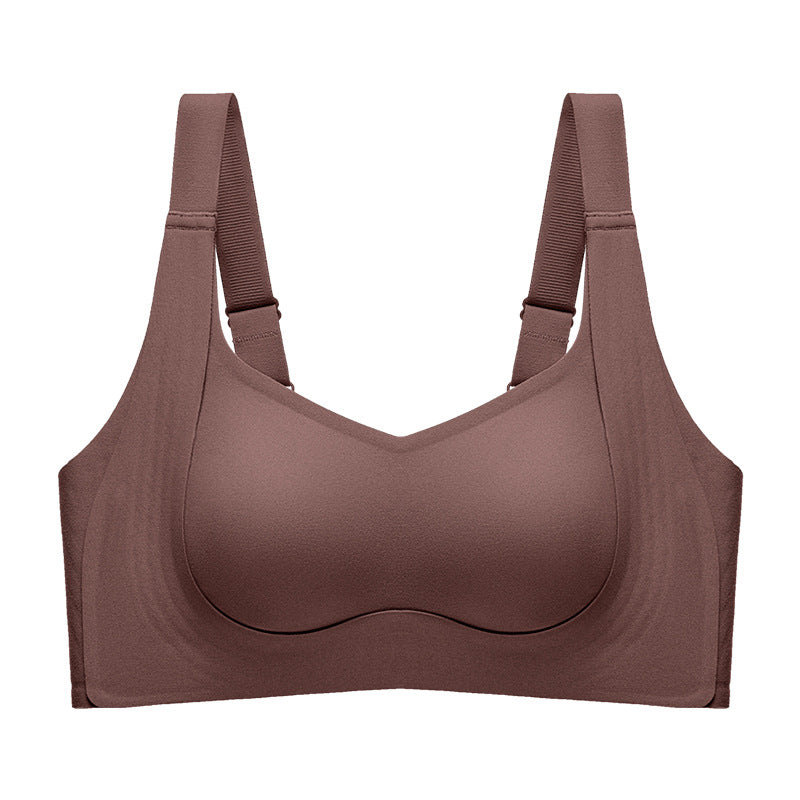 Women Wireless Push Up Jelly Bra Supportive Seamless Bras-11