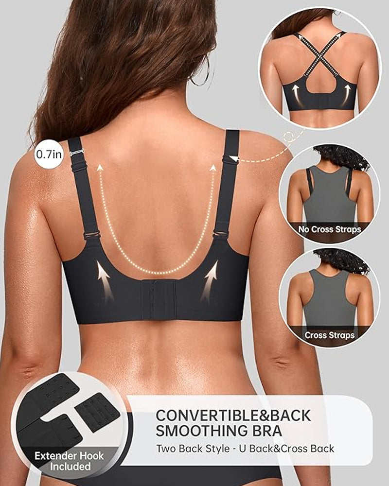 Seamless Scalloped Bras for Women Wireless Push Up Bra-5