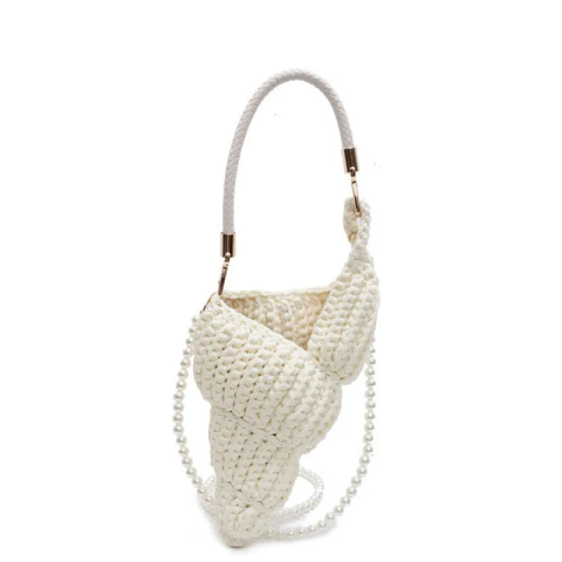 Khaleesi | Handwoven Conch Shell Crossbody Bag-6