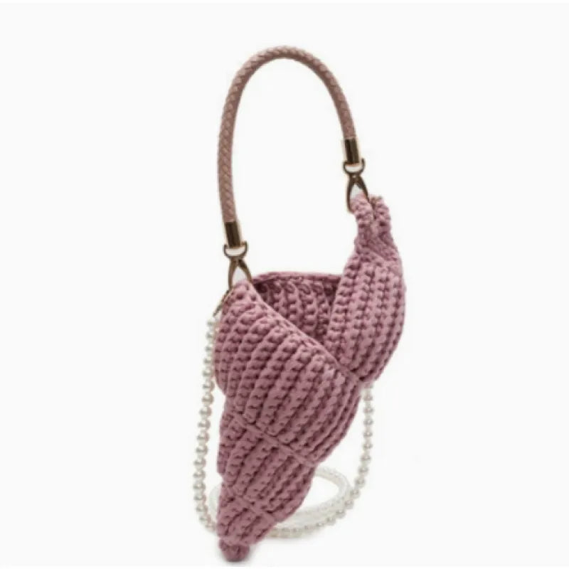 Khaleesi | Handwoven Conch Shell Crossbody Bag-5