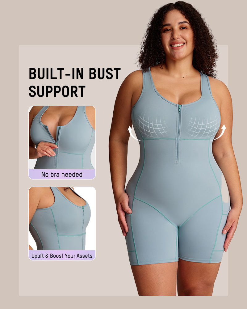 Sculpt & Sweat Sauna Workout Romper-2