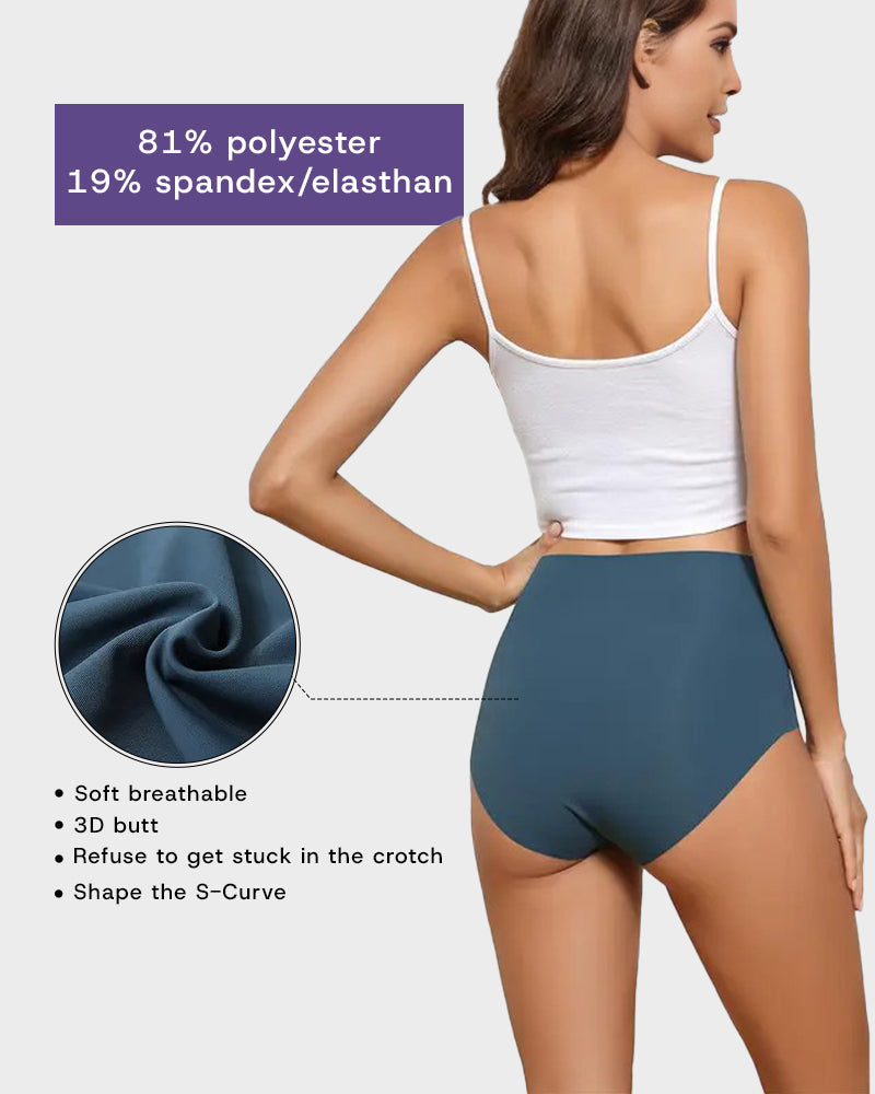Seamless High-Waist No Show Comfort Panties (6 Pack)-5
